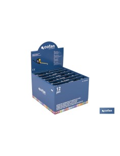 EXPOSITOR DE FLEXÓMETROS CON PROTECCIÓN DE GOMA 16 MM X 3 M 12 UDS.