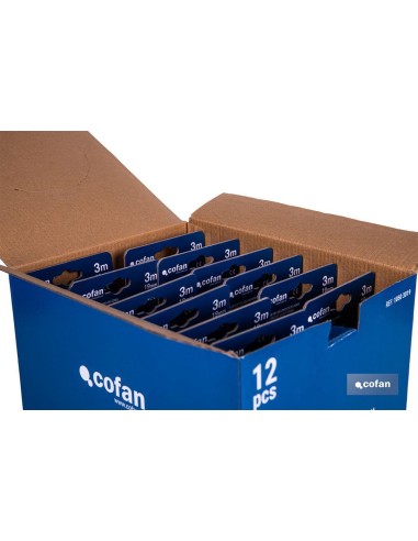 EXPOSITOR DE FLEXÓMETROS CON PROTECCIÓN DE GOMA 19 MM X 3 M 12 UDS.