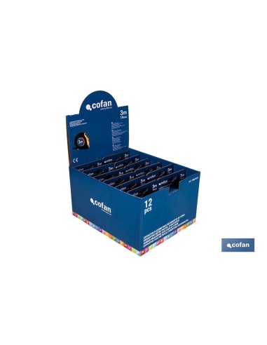 EXPOSITOR DE FLEXÓMETROS CON PROTECCIÓN DE GOMA 19 MM X 3 M 12 UDS.