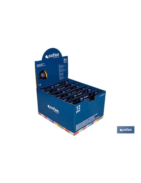 EXPOSITOR DE FLEXÓMETROS CON PROTECCIÓN DE GOMA 19 MM X 3 M 12 UDS.