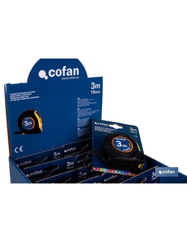 EXPOSITOR DE FLEXÓMETROS CON PROTECCIÓN DE GOMA 19 MM X 3 M 12 UDS.