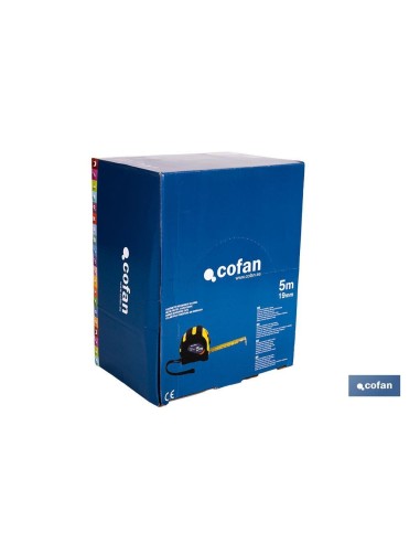 EXPOSITOR DE FLEXÓMETROS CON PROTECCIÓN DE GOMA 19 MM X 5 M 12 UDS.