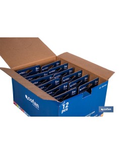 EXPOSITOR DE FLEXÓMETROS CON PROTECCIÓN DE GOMA 19 MM X 5 M 12 UDS. 2