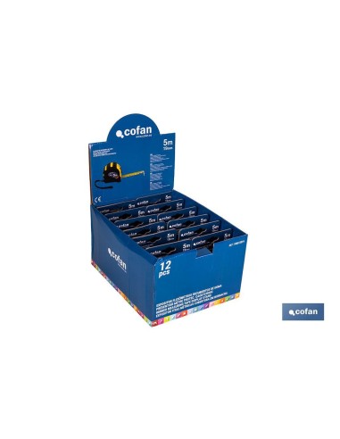 EXPOSITOR DE FLEXÓMETROS CON PROTECCIÓN DE GOMA 19 MM X 5 M 12 UDS.