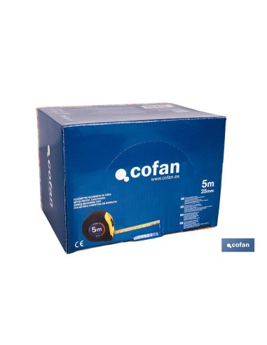 EXPOSITOR DE FLEXÓMETROS CON PROTECCIÓN DE GOMA 25 MM X 5 M 6 UDS.