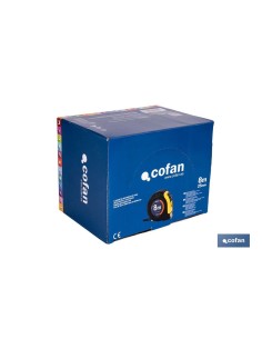 EXPOSITOR DE FLEXÓMETROS CON PROTECCIÓN DE GOMA 25 MM X 8 M 6 UDS.