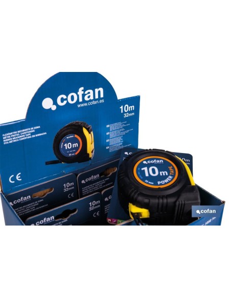 EXPOSITOR DE FLEXÓMETROS CON PROTECCIÓN DE GOMA 32 MM X 10 M 6 UDS.