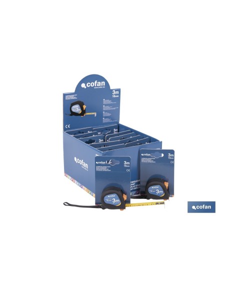 EXPOSITOR DE FLEXÓMETROS ANTIDESLIZANTES 16 MM X 3 M 12 UDS.