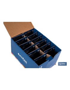 EXPOSITOR DE FLEXÓMETROS ANTIDESLIZANTES 19 MM X 5 M 12 UDS. 2