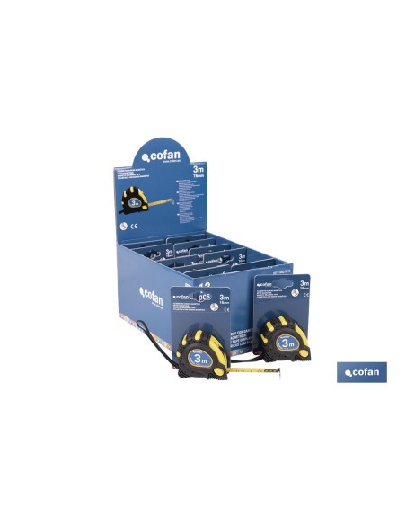 EXPOSITOR DE FLEXÓMETROS MAGNÉTICOS 16 MM X 3 M 12 UDS.