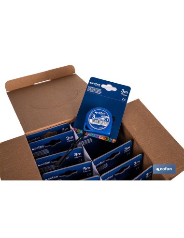 EXPOSITOR FLEXÓMETRO ESTÁNDAR 16 MM X 3 M 12 UDS.