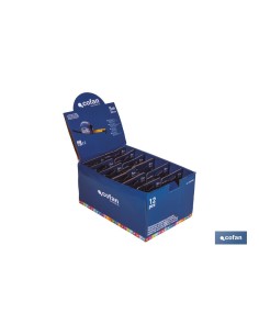 EXPOSITOR FLEXÓMETRO ESTÁNDAR 25 MM X 5 M 12 UDS. 2
