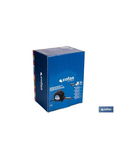 EXPOSITOR FLEXÓMETRO HOJA NEGRA DOBLE CARA 16 MM X 3 M 12 UDS.