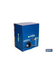 EXPOSITOR FLEXÓMETRO HOJA NEGRA DOBLE CARA 19 MM X 3 M 12 UDS.