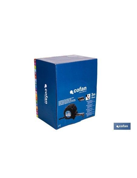 EXPOSITOR FLEXÓMETRO HOJA NEGRA DOBLE CARA 19 MM X 3 M 12 UDS.
