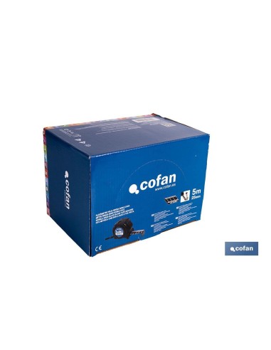 EXPOSITOR FLEXÓMETRO HOJA NEGRA DOBLE CARA 25 MM X 5 M 6 UDS.