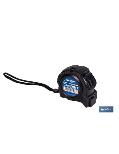 EXPOSITOR FLEXÓMETRO HOJA NEGRA DOBLE CARA 25 MM X 5 M 6 UDS.