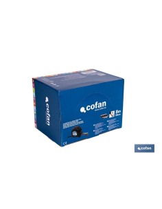 EXPOSITOR FLEXÓMETRO HOJA NEGRA DOBLE CARA 25 MM X 8 M 6 UDS.