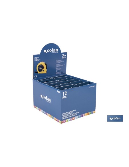 EXPOSITOR DE FLEXÓMETROS 16 MM X 3 M 12 UDS.