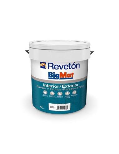 PINTURA PLAST.MATE 4L INT/EXT PAREDES-TECHOS BLANCO BASE