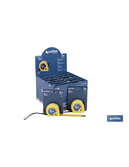 EXPOSITOR DE FLEXÓMETROS 19 MM X 5 M 12 UDS.