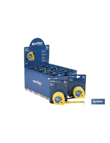 EXPOSITOR DE FLEXÓMETROS 25 MM X 5 M 12 UDS.