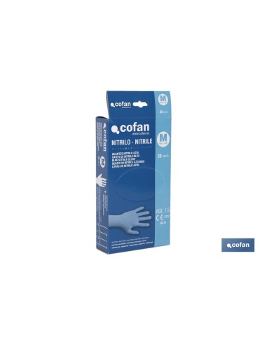 EXPOSITOR CAJA 30 UNDS. GUANTES NITRILO T-M