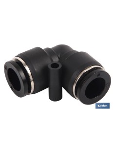 EMPALME RAPIDO CODO PLASTICO T-6