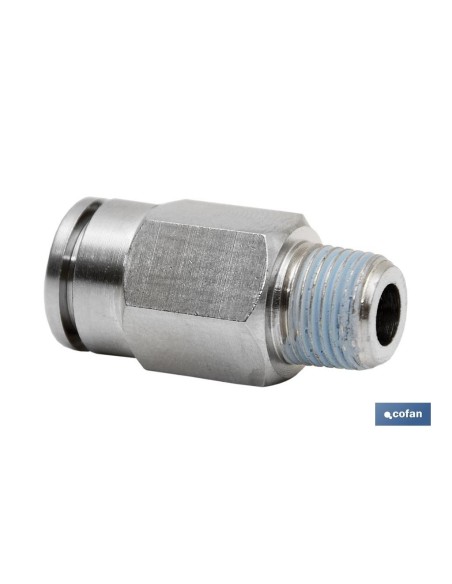 CONEXION RECTA TUBO 12mm. MACHO 1/2