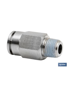 CONEXION RECTA TUBO 14mm. MACHO 1/2 Venta unitaria