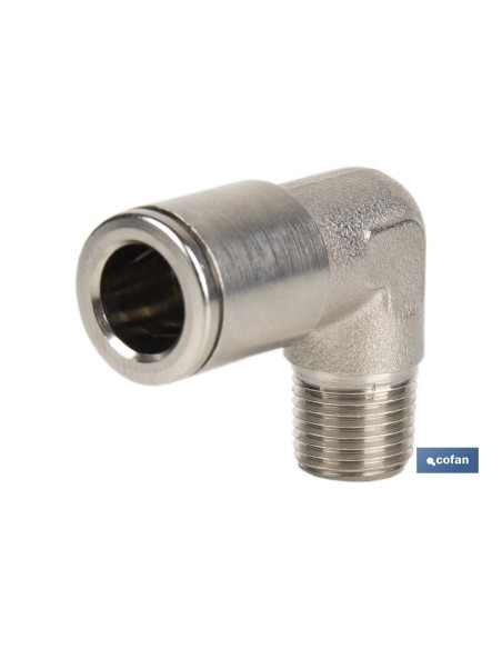 CONEXION CODO TUBO 4mm. ROSCA 1/4