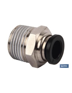 RACOR ROSCADO RECTO T-10, R-3/8 Venta unitaria