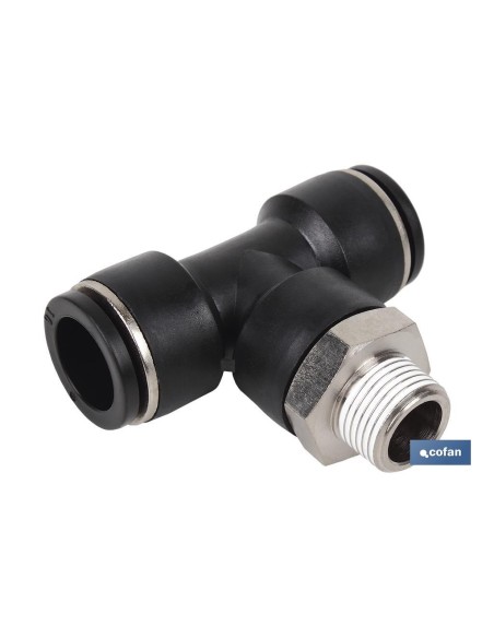 RACOR ROSCADO PLASTICO T, T-6, R-1/2