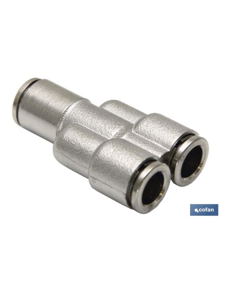 UNIÓN EN Y TUBO-TUBO LATÓN NIQ. M-6