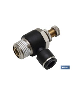 REGULADOR CÓNICO UNIDIRECCIONAL PARA CILINDRO T-6 R-1/8