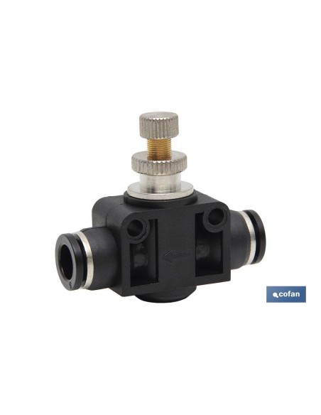 REGULADOR DE FLUJO UNIDIRECCIONAL EN LINEA TUBO-TUBO D-8