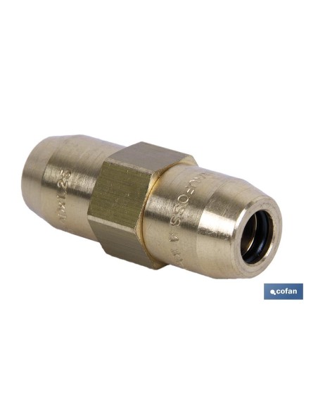 CONECTOR DOBL R TUBO 10X1,5 - 10X1,5