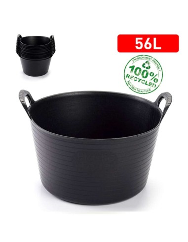 CAPAZO PLASTICO NEGRO (56 LTS)