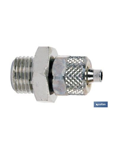 RECTO MACHO ROSCA METRICA T6/4 - M12X1,25