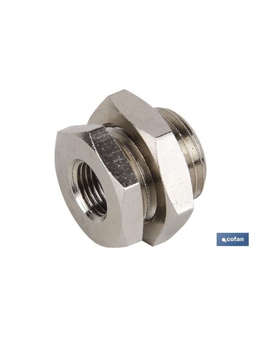 PASATABIQUES LATÓN NIQUELADO R-1/2 M-28X1,5