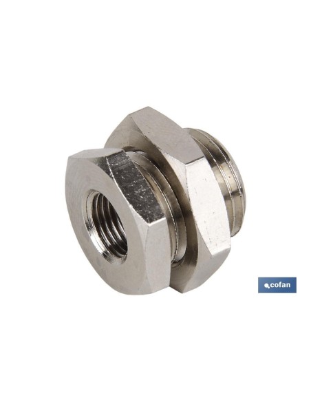 PASATABIQUES LATÓN NIQUELADO R-1/2 M-28X1,5