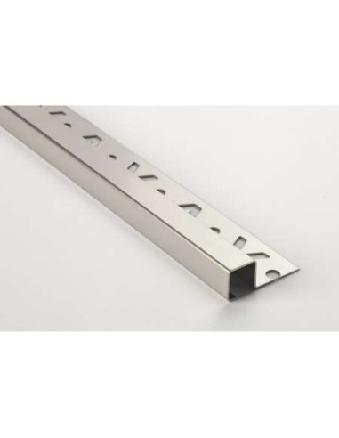 PERFIL LISTELO INOX.CEPILLAD./LIJA 12x12x2.5