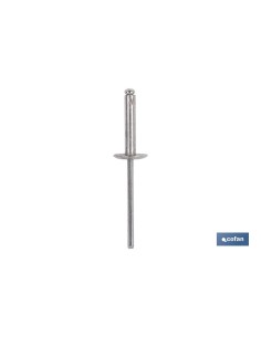REMACHE ALUMINIO ALA ANCHA D-12 4 X 14 MM