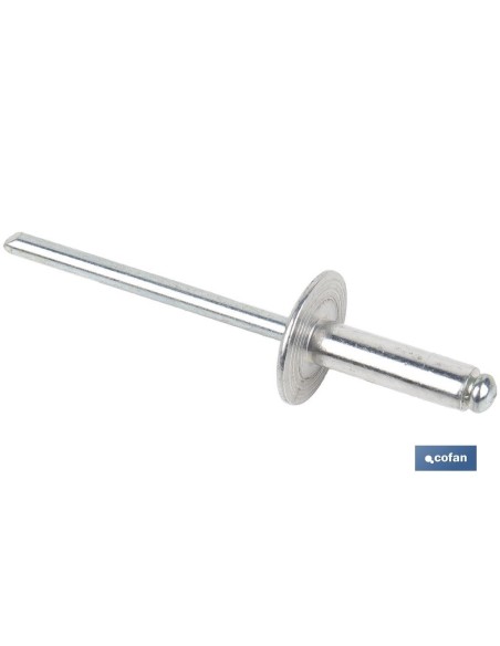 REMACHE ALUMINIO ALA ANCHA D-12 4 X 14 MM