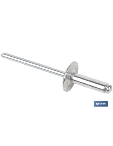 REMACHE ALUMINIO ALA ANCHA D-14 4,8 X 22 MM