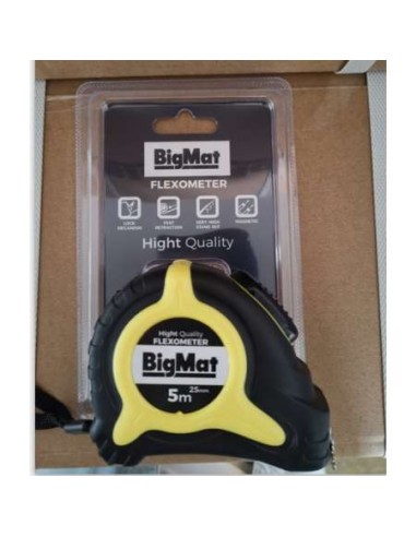 FLEXOMETRO PLAST. 5MTSX25MM IMANTADO