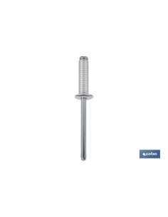REMACHE ALUMINIO RANURADO 4 X 8 MM