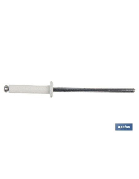 REMACHE ALUMINIO NORMAL BLANCO 3.2 X 8 MM