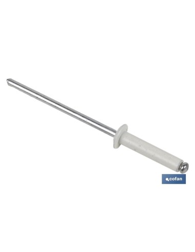 REMACHE ALUMINIO NORMAL BLANCO 4 X 18 MM