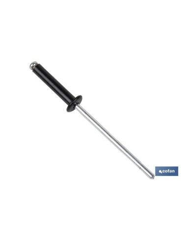 REMACHE ALUMINIO NORMAL NEGRO 4.8 X 14 MM
